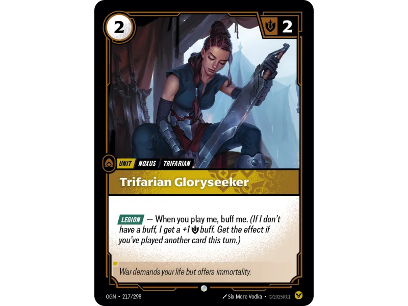 Trifarian Gloryseeker OGN-217 | Origins | ProCards México
