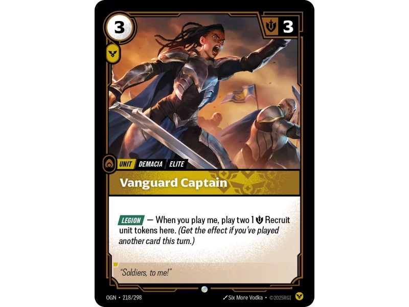 Vanguard Captain OGN-218 | Origins | ProCards México