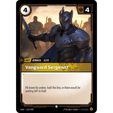 Vanguard Sergeant OGN-219 | Origins | ProCards México