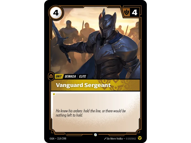 Vanguard Sergeant OGN-219 | Origins | ProCards México
