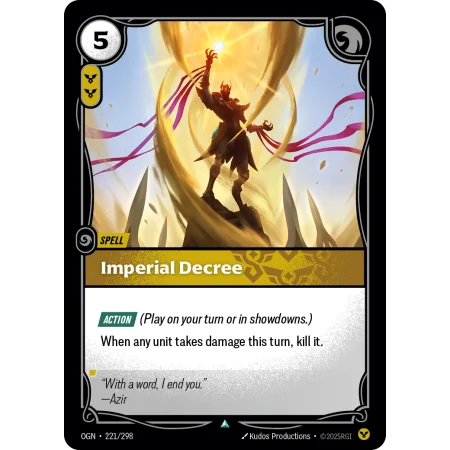 Imperial Decree OGN-221 | Origins | ProCards México