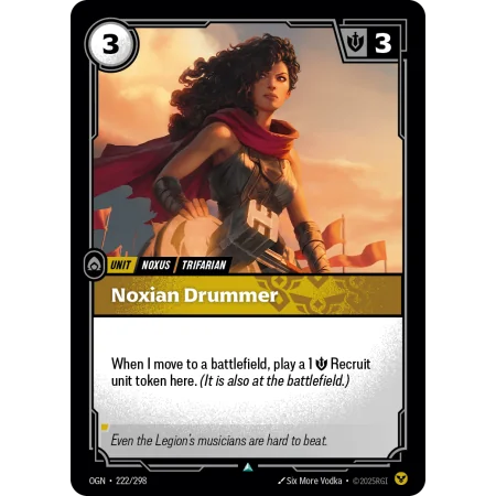 Noxian Drummer OGN-222 | Origins | ProCards México