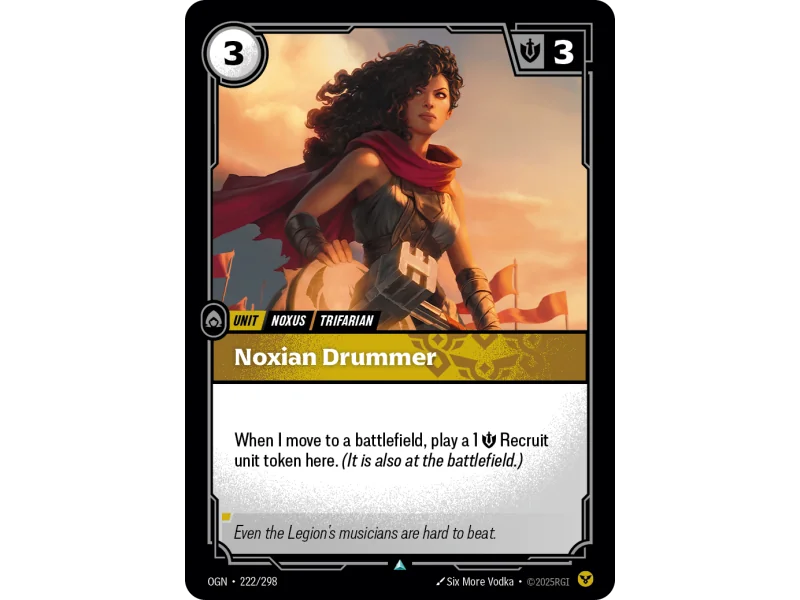 Noxian Drummer OGN-222 | Origins | ProCards México