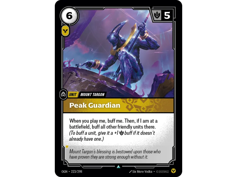 Peak Guardian OGN-223 | Origins | ProCards México