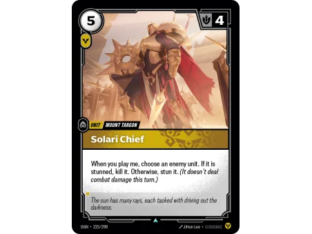 Solari Chief OGN-225 | Origins | ProCards México