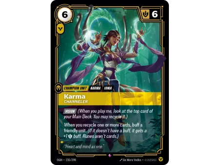 Karma, Channeler OGN-235 | Origins | ProCards México