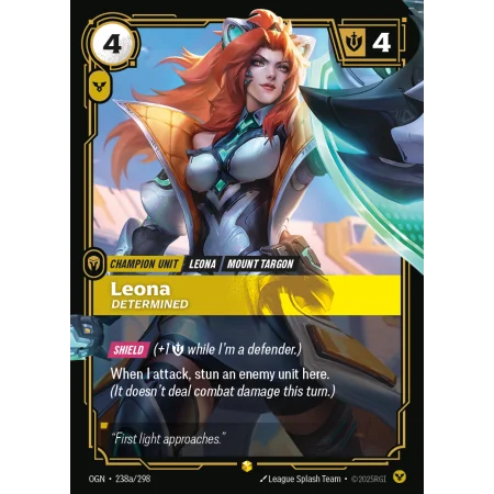 Leona, Determined OGN-238A | Origins | ProCards México