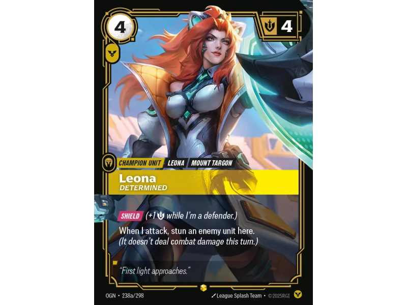 Leona, Determined OGN-238A | Origins | ProCards México