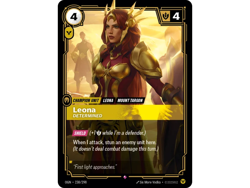 Leona, Determined OGN-238 | Origins | ProCards México