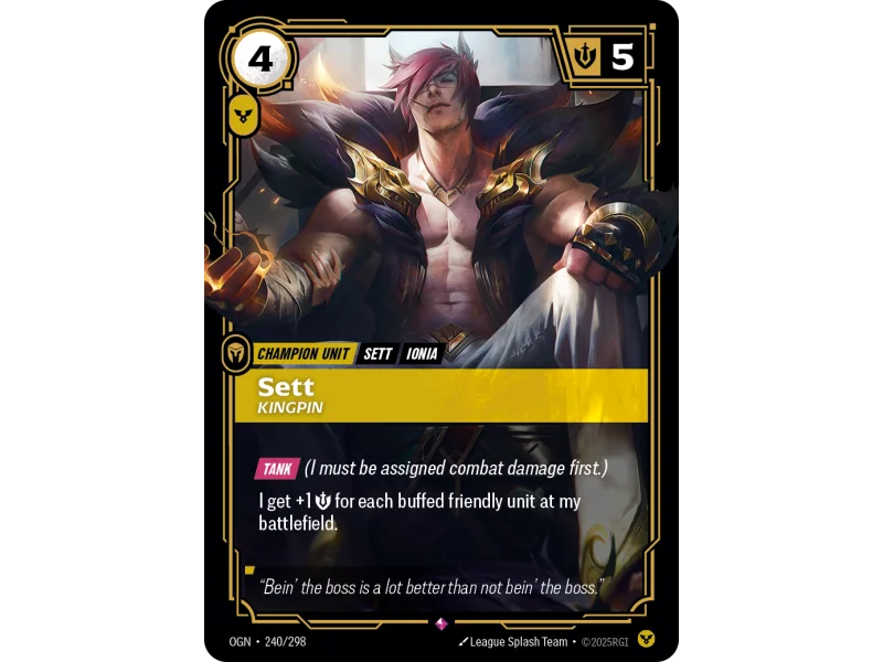 Sett, Kingpin OGN-240 | Origins | ProCards México