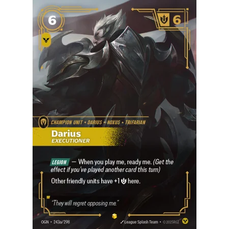 Darius, Executioner OGN-243A | Origins | ProCards México