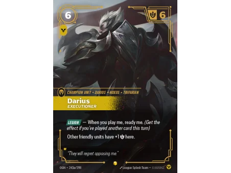 Darius, Executioner OGN-243A | Origins | ProCards México