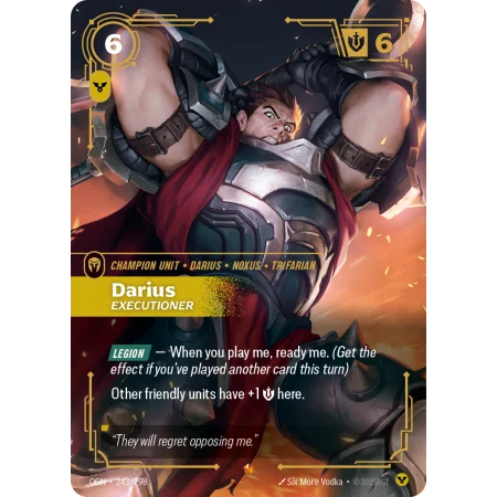 Darius, Executioner OGN-243 | Origins | ProCards México