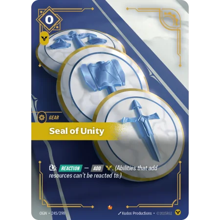 Seal of Unity OGN-245 | Origins | ProCards México