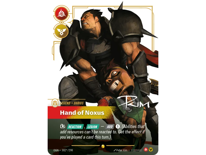 Hand of Noxus OGN-302-STAR-298 | Origins | ProCards México