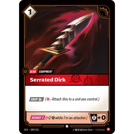 Serrated Dirk SFD-009 | Spiritforged | ProCards México