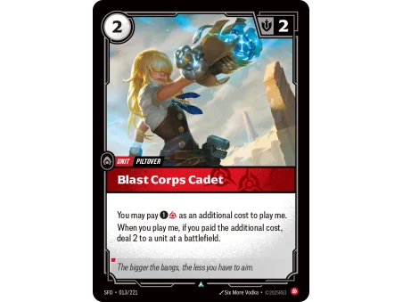 Blast Corps Cadet SFD-013 | Spiritforged | ProCards México