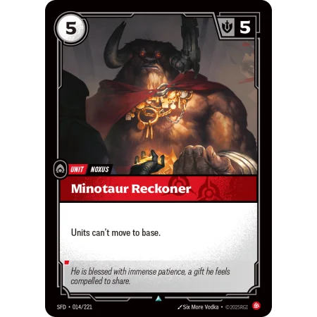 Minotaur Reckoner SFD-014 | Spiritforged | ProCards México