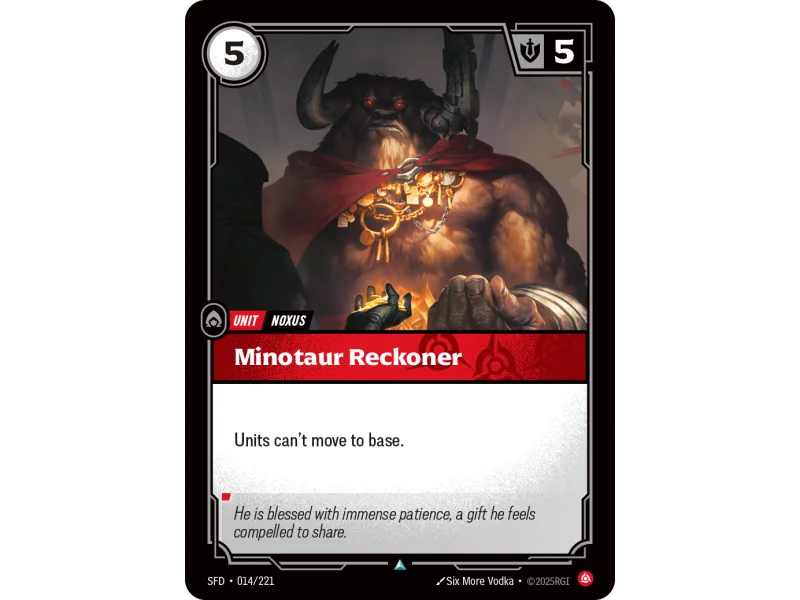 Minotaur Reckoner SFD-014 | Spiritforged | ProCards México