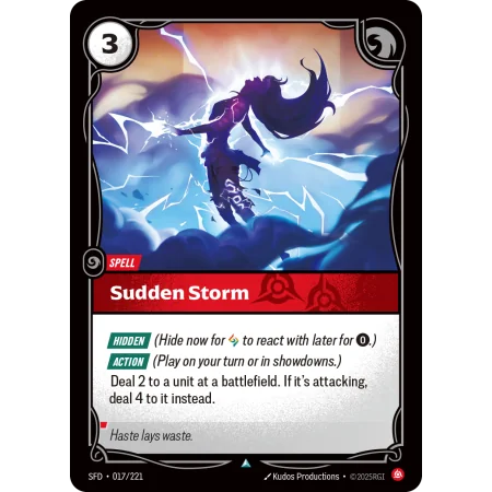 Sudden Storm SFD-017 | Spiritforged | ProCards México