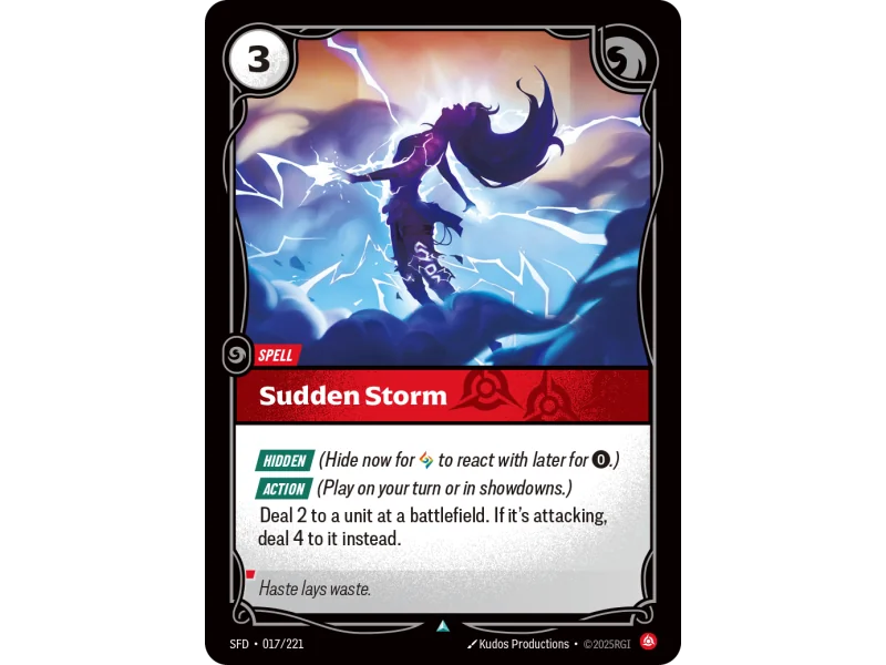 Sudden Storm SFD-017 | Spiritforged | ProCards México