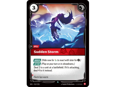 Sudden Storm SFD-017 | Spiritforged | ProCards México