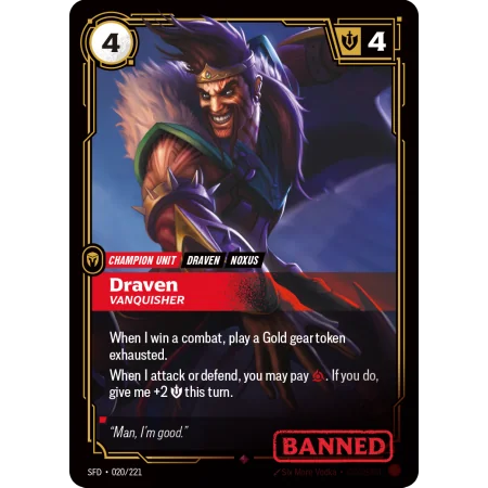 Draven, Vanquisher SFD-020 | Spiritforged | ProCards México