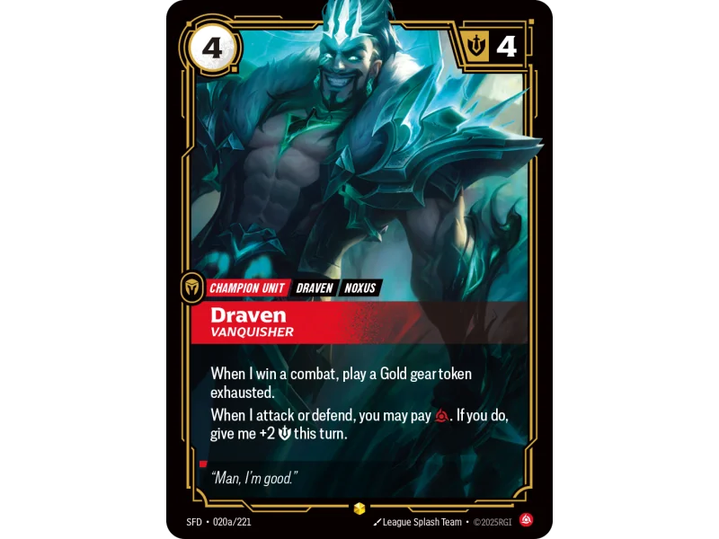 Draven, Vanquisher SFD-020A | Spiritforged | ProCards México