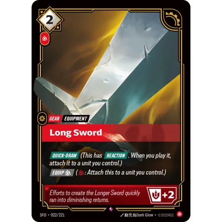 Long Sword SFD-022 | Spiritforged | ProCards México