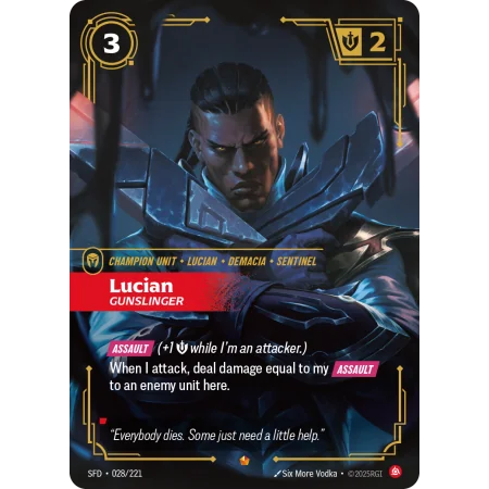 Lucian, Gunslinger SFD-028 | Spiritforged | ProCards México