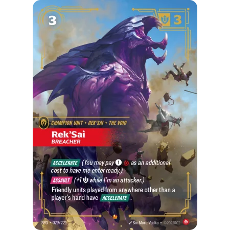Rek'Sai, Breacher SFD-029 | Spiritforged | ProCards México