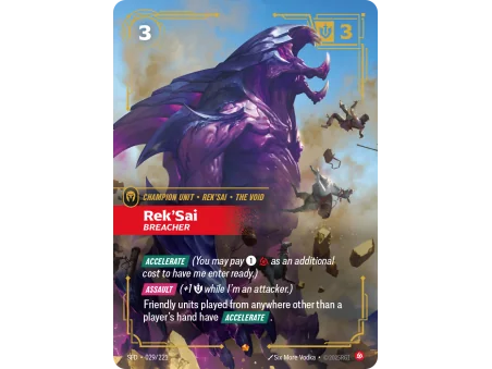 Rek'Sai, Breacher SFD-029 | Spiritforged | ProCards México
