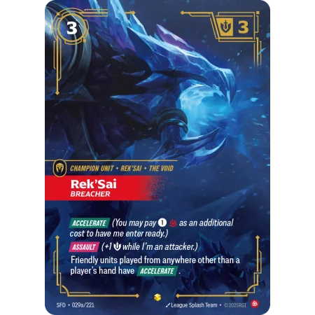 Rek'Sai, Breacher SFD-029A | Spiritforged | ProCards México