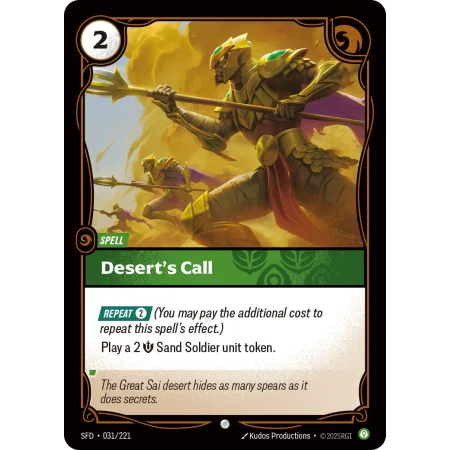 Desert's Call SFD-031 | Spiritforged | ProCards México