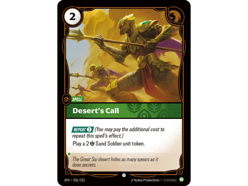 Desert's Call SFD-031 | Spiritforged | ProCards México