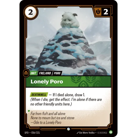 Lonely Poro SFD-036 | Spiritforged | ProCards México