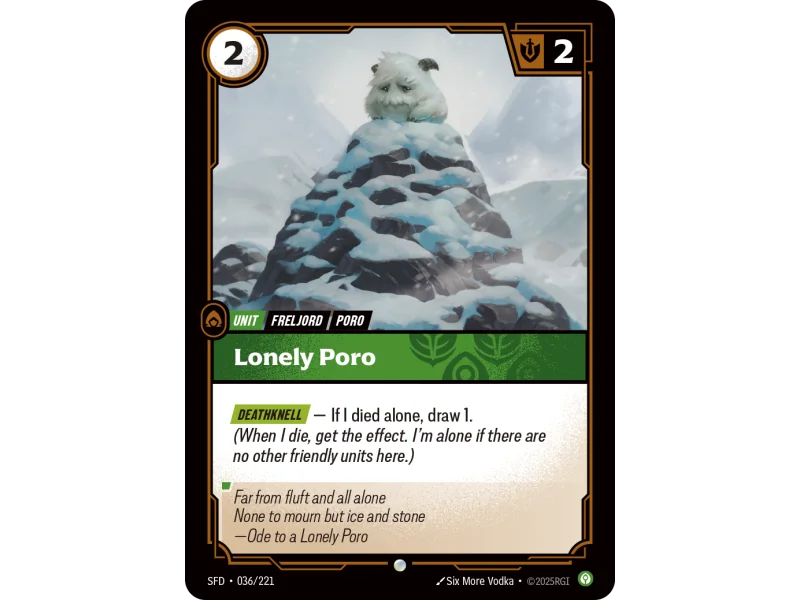 Lonely Poro SFD-036 | Spiritforged | ProCards México