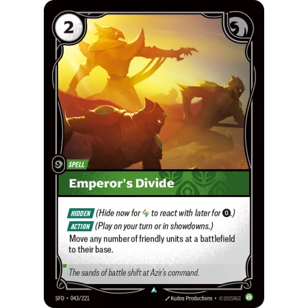 Emperor's Divide SFD-043 | Spiritforged | ProCards México