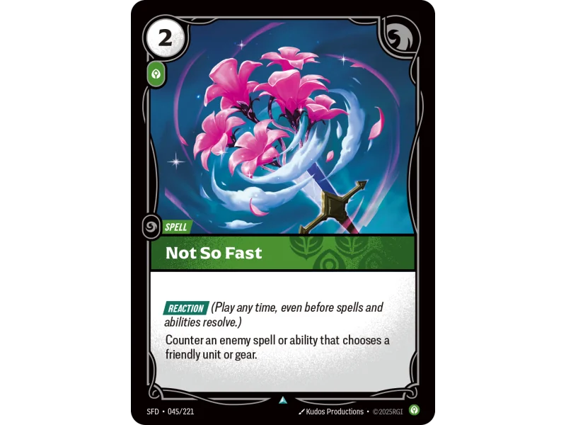 Not So Fast SFD-045 | Spiritforged | ProCards México