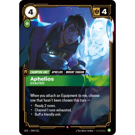 Aphelios, Exalted SFD-049 | Spiritforged | ProCards México