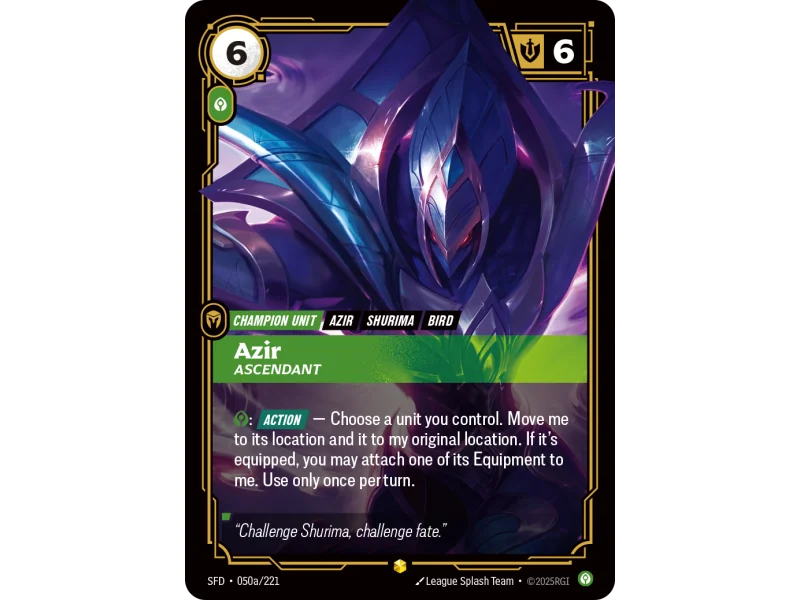 Azir, Ascendant SFD-050A | Spiritforged | ProCards México
