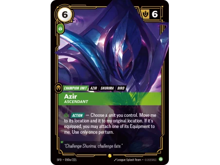Azir, Ascendant SFD-050A | Spiritforged | ProCards México