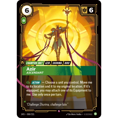 Azir, Ascendant SFD-050 | Spiritforged | ProCards México