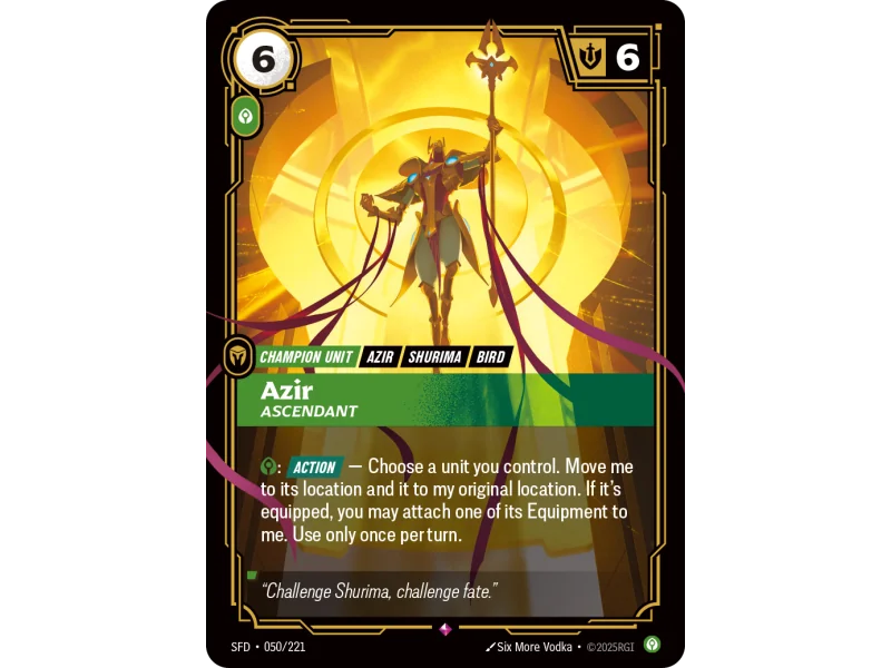 Azir, Ascendant SFD-050 | Spiritforged | ProCards México