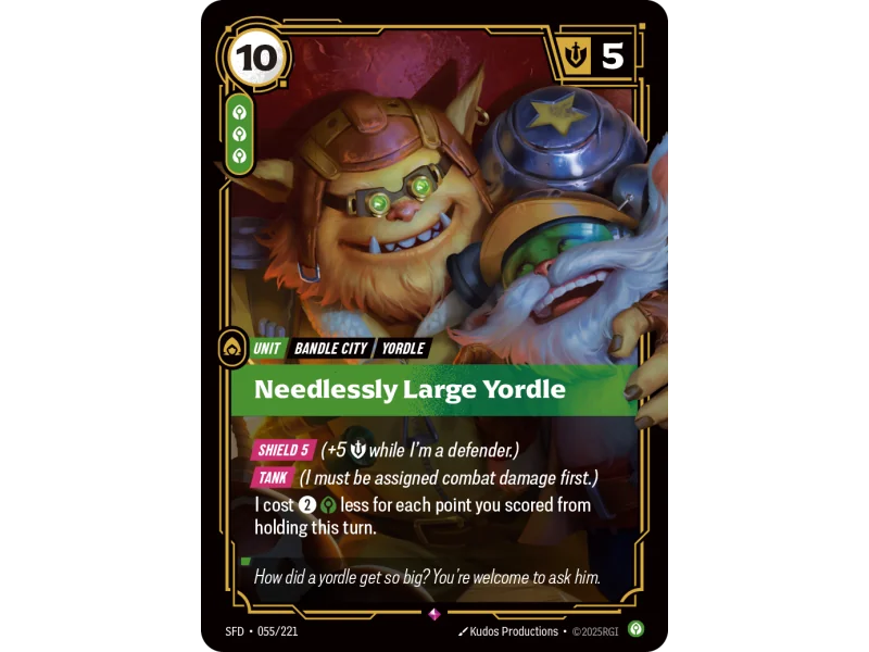 Needlessly Large Yordle SFD-055 | Spiritforged | ProCards México