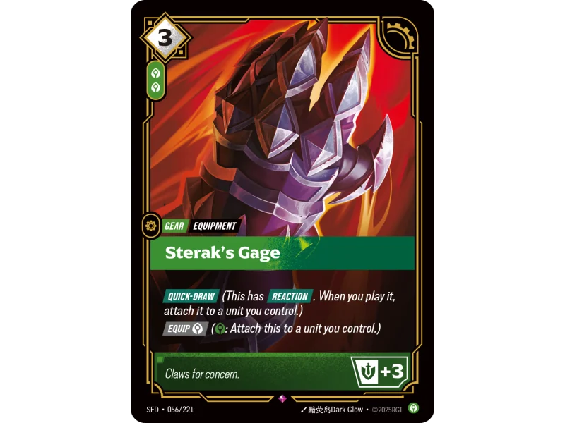 Sterak's Gage SFD-056 | Spiritforged | ProCards México