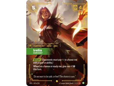 Irelia, Fervent SFD-057A | Spiritforged | ProCards México