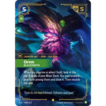 Ornn, Blacksmith SFD-058A | Spiritforged | ProCards México