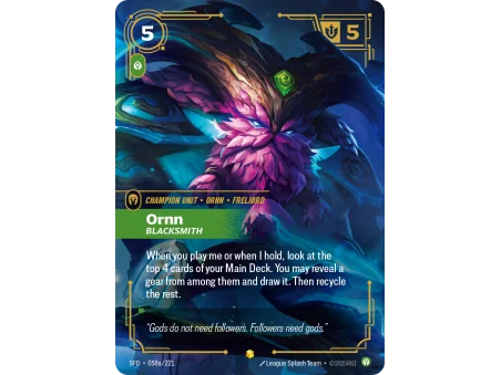 Ornn, Blacksmith SFD-058A | Spiritforged | ProCards México