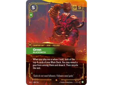 Ornn, Blacksmith SFD-058 | Spiritforged | ProCards México